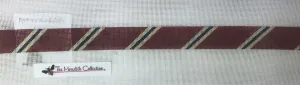 * Meredith Collection 121d Diagonal Stripe-Red/Khaki/Navy Belt