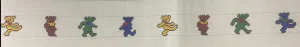 * Meredith Collection  227a Grateful Dead Bears Belt