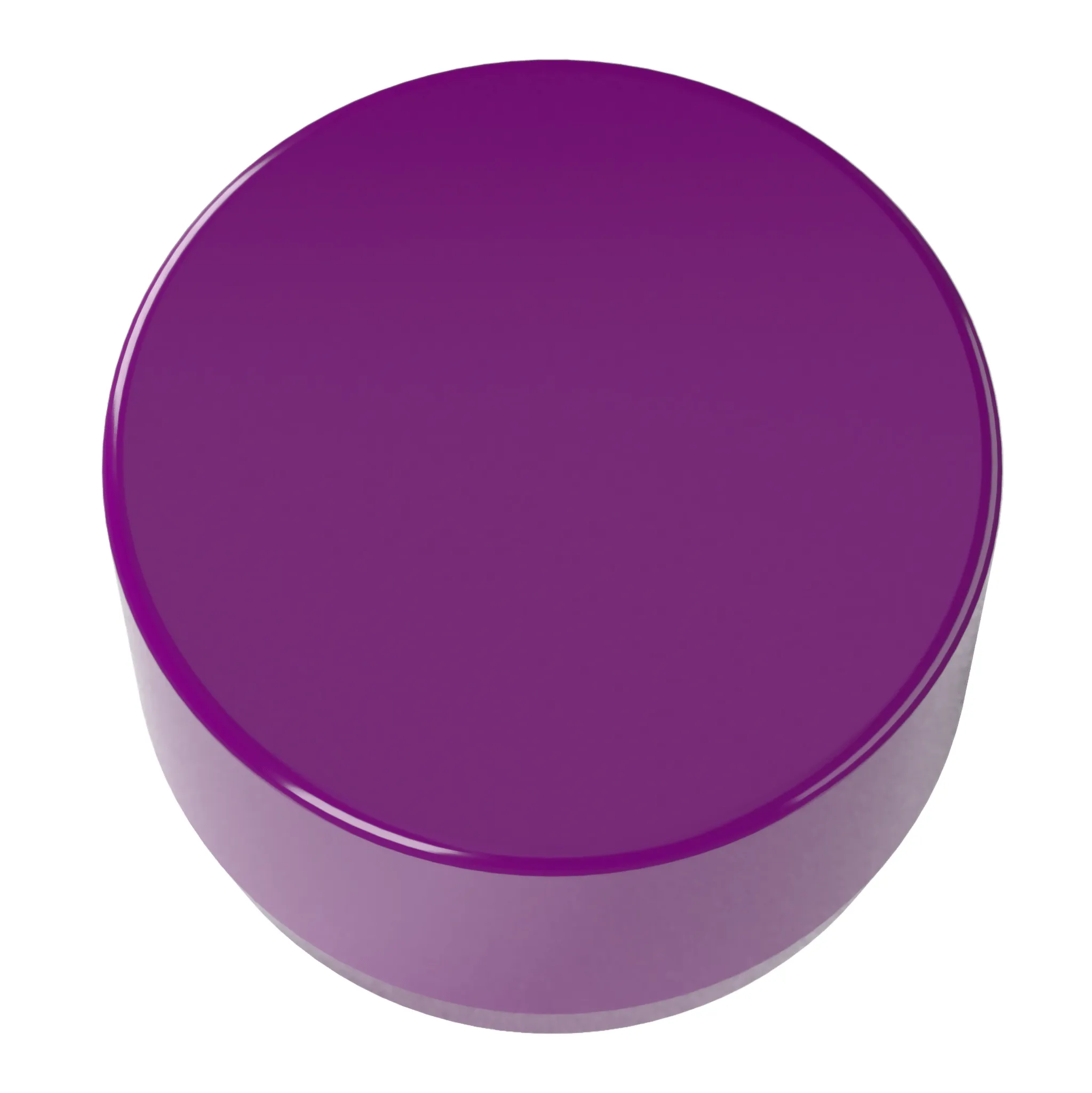 1-1/4 in. External Flat PVC End Cap, Furniture Grade - Purple