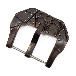 22mm, 24mm Eagle Engraving Bronze Tang Buckle