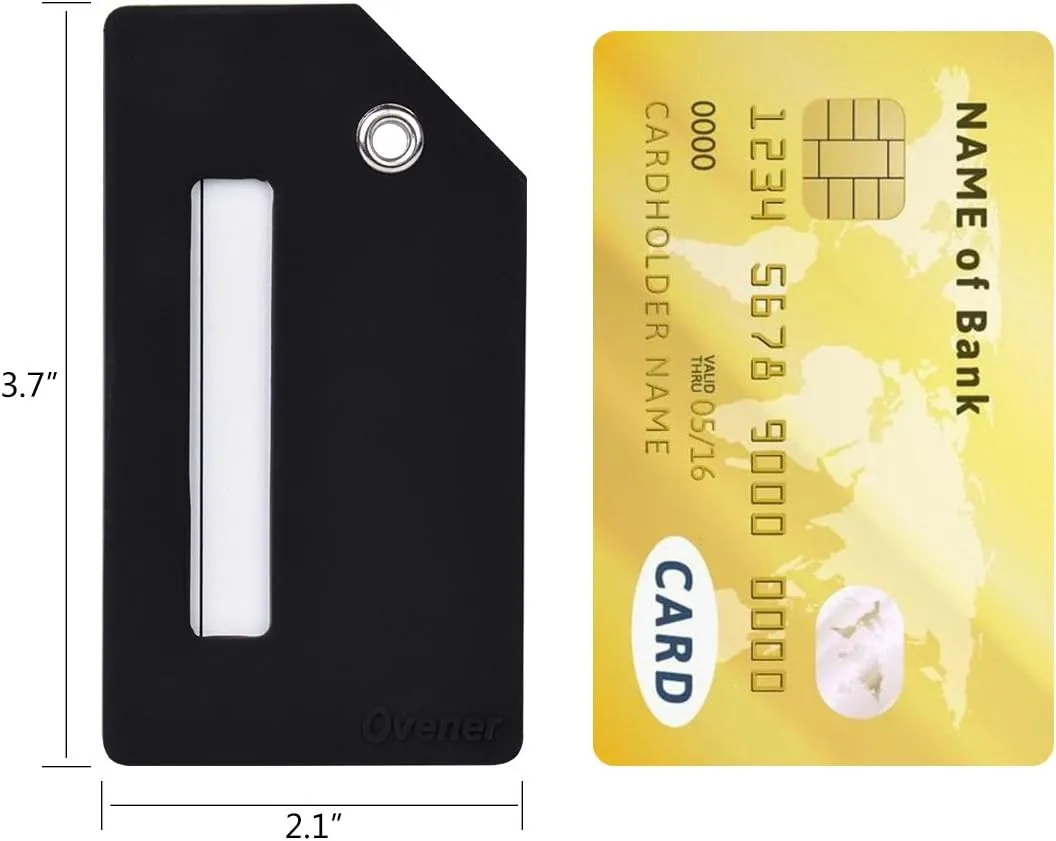 5Pack Silicone Luggage Tag with Name ID Card Perfect to Quickly Spot Luggage Suitcase by Ovener