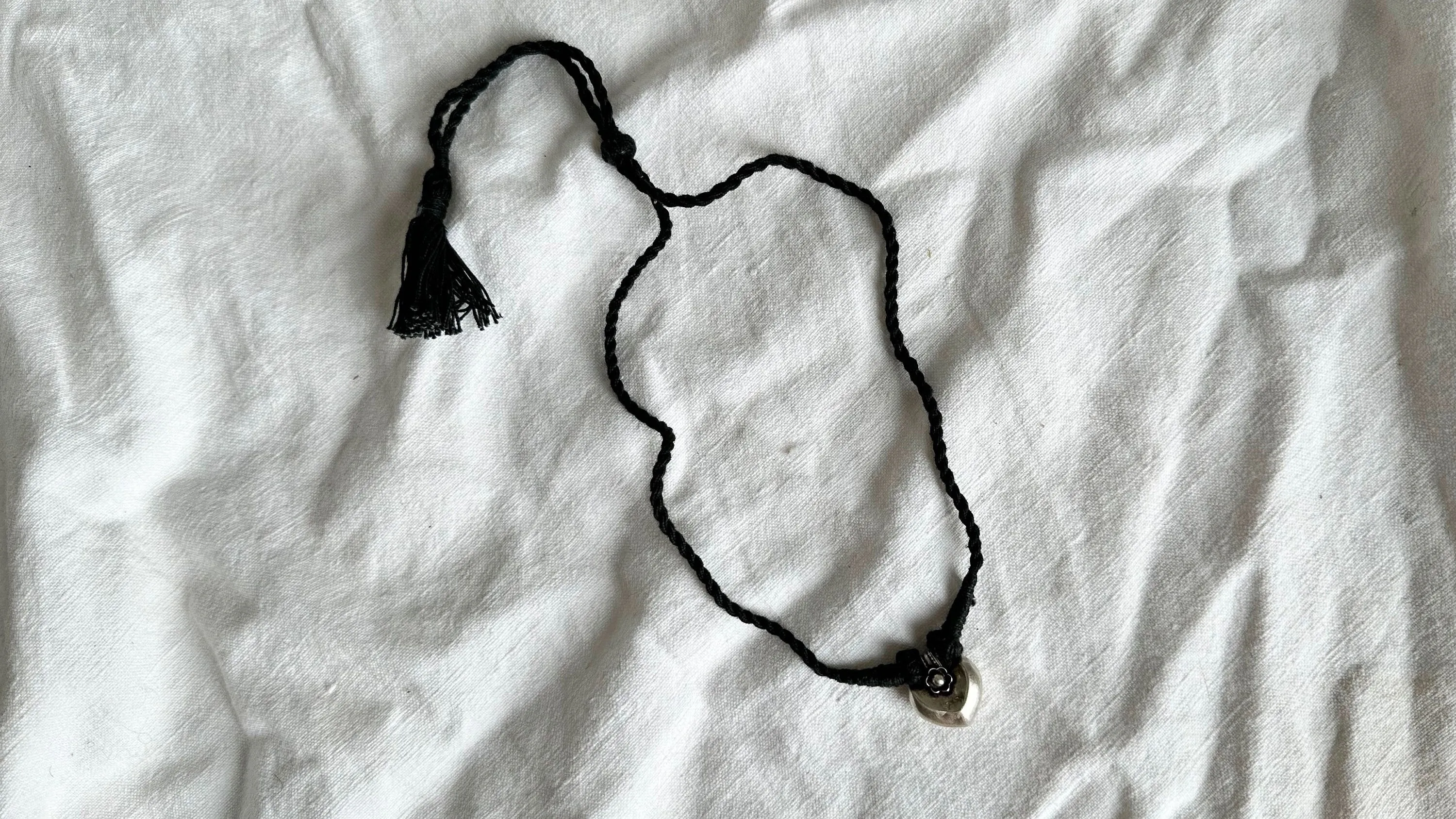 Amulet Necklace. Antique. India. Sterling Silver. 1046