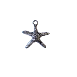 Antique Silver Starfish Charm Pendant