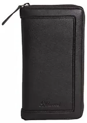 Ashwood Brown Leather Zip Travel Wallet