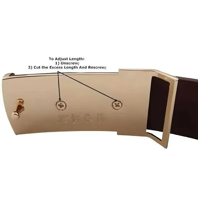 BEST VALENTINE GIFT Premium Faux Leather Belts Designer Set (Silver Black & Brown, Pack of 2)