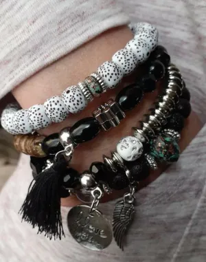 Boho Stretchy I Love You Bracelets (4)