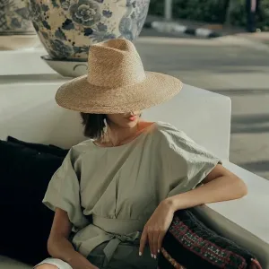 Bora Casual Straw Fedora Hats