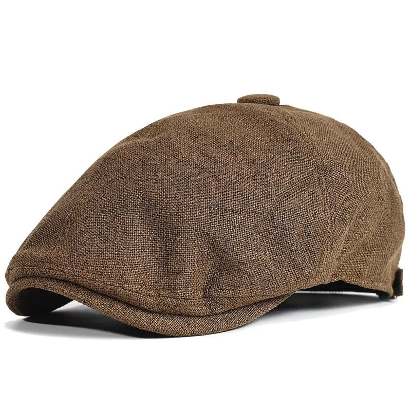 Chelsea Linen Gatsby Cap