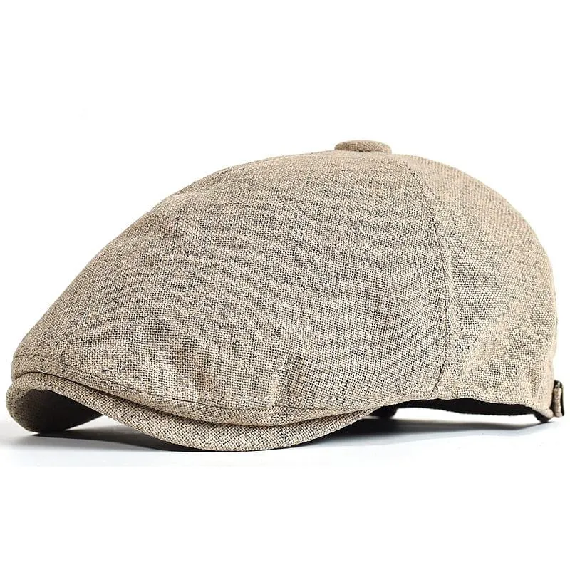 Chelsea Linen Gatsby Cap