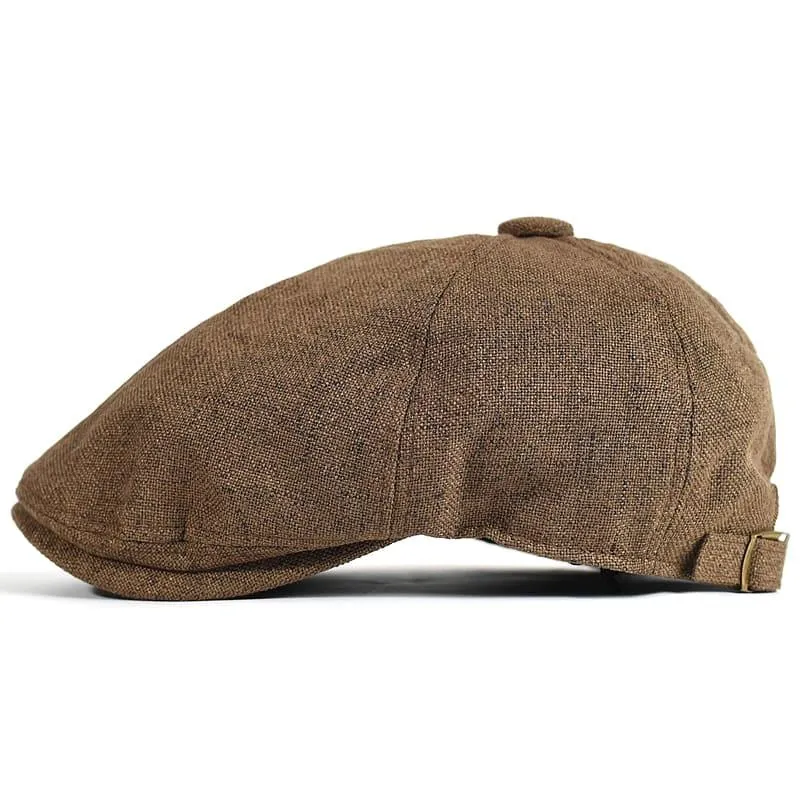 Chelsea Linen Gatsby Cap