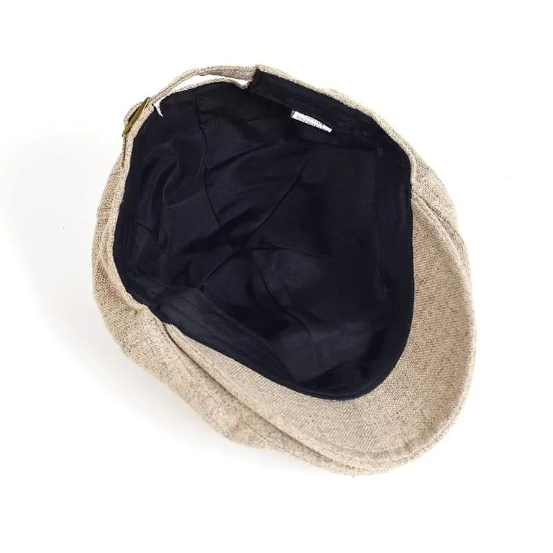 Chelsea Linen Gatsby Cap