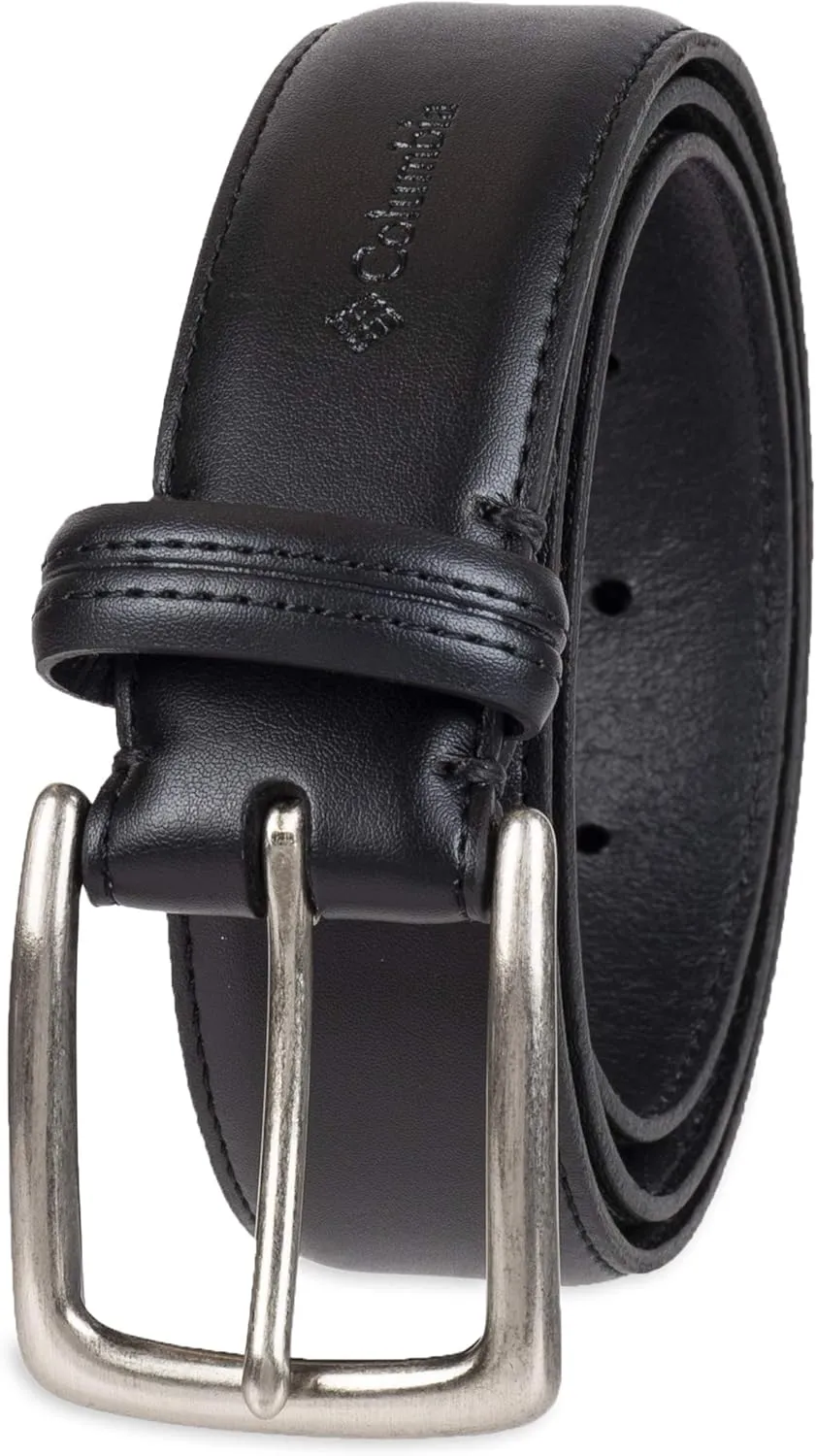 Columbia Mens Trinity Logo Everyday Casual Dress Belt, Regular and Big and Tall Sizing