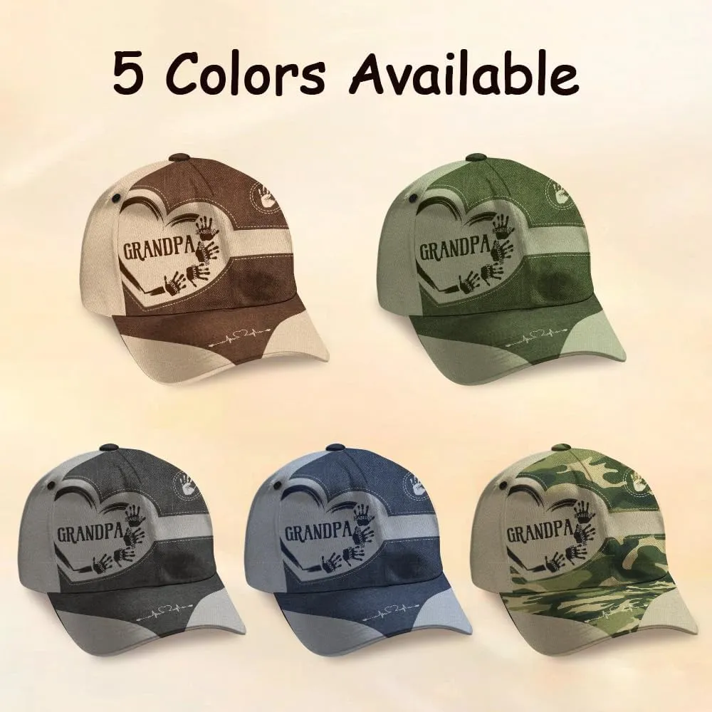 Custom Dad Hats Personalized Dad Baseball Cap with Names Fathers Day Hats Gifts for Dad Daddy Grandpa Men Husband