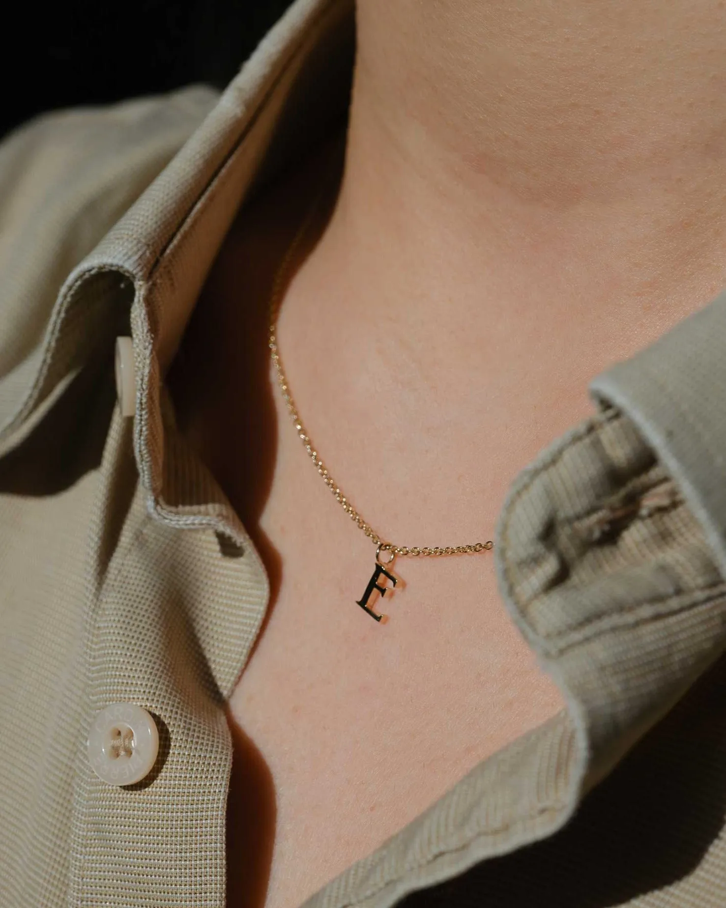 D Letter Gold Necklace
