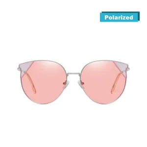DUCO Vintage Classic Designer Sunglasses for Women with Round Metal Frame W018
