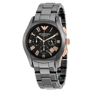 Emporio Armani Ceramica Chronograph Black Dial Men's Watch AR1410
