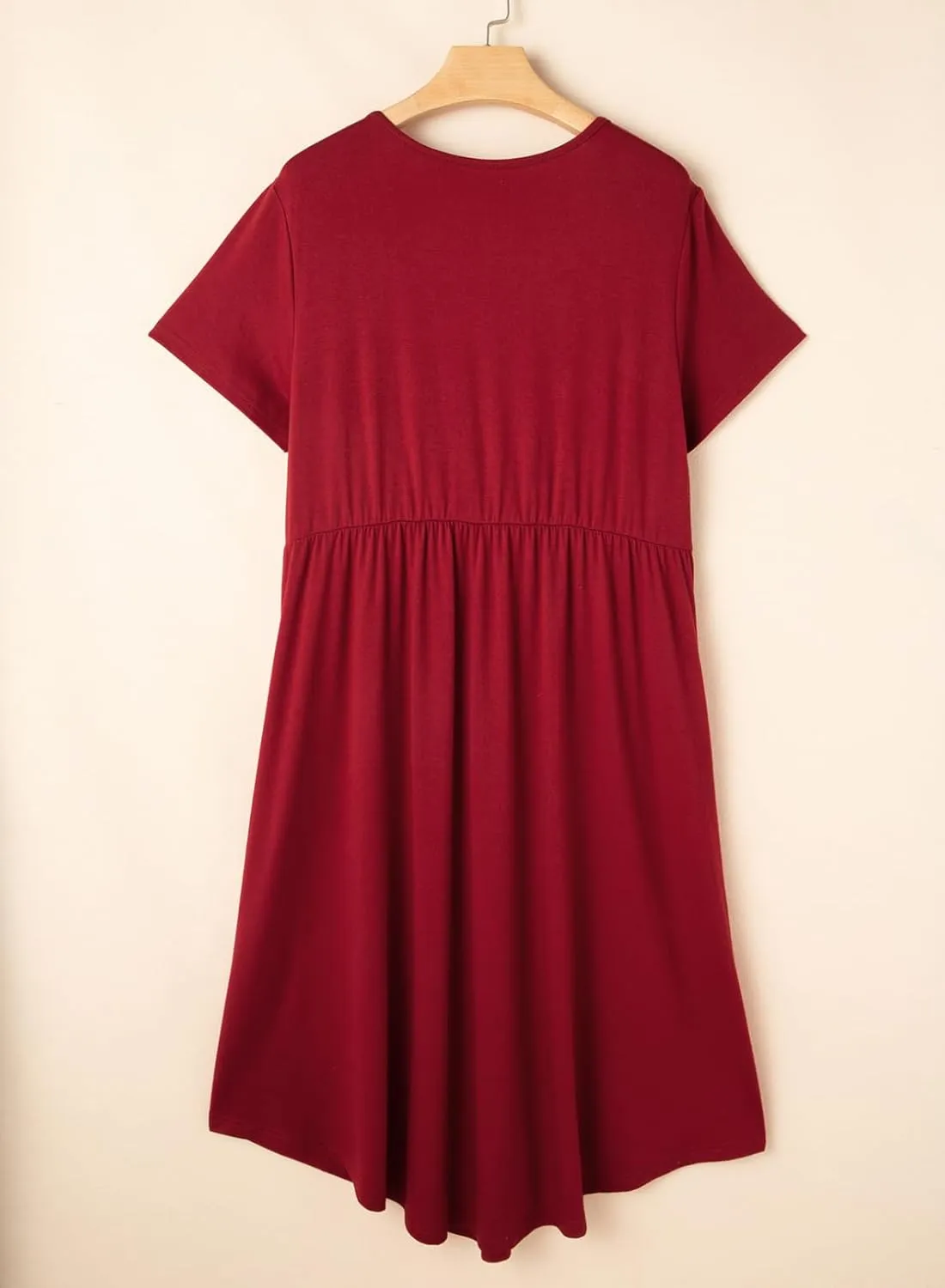 Eytino Women Plus Size Summer Dress Short Sleeve Sweetheart Neck Casual Mini Dresses