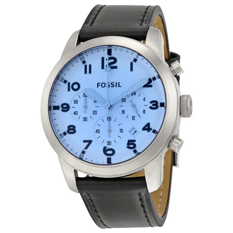 Fossil Pilot 54 Silver Dial Men's Chronograph Watch FS5162