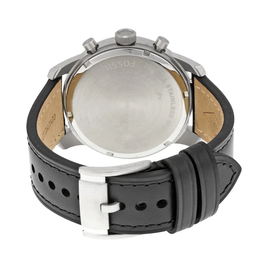 Fossil Pilot 54 Silver Dial Men's Chronograph Watch FS5162