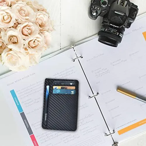 Front Pocket Slim Wallets- Genuine Leather Handmade Minimalist Credit Card Holder By Clifton Heritage