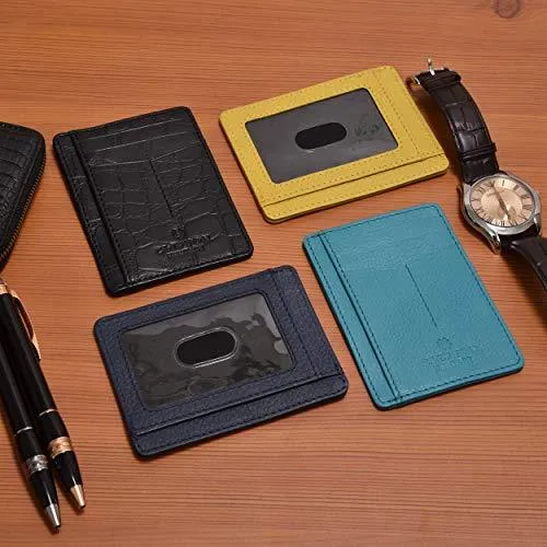 Front Pocket Slim Wallets- Genuine Leather Handmade Minimalist Credit Card Holder By Clifton Heritage