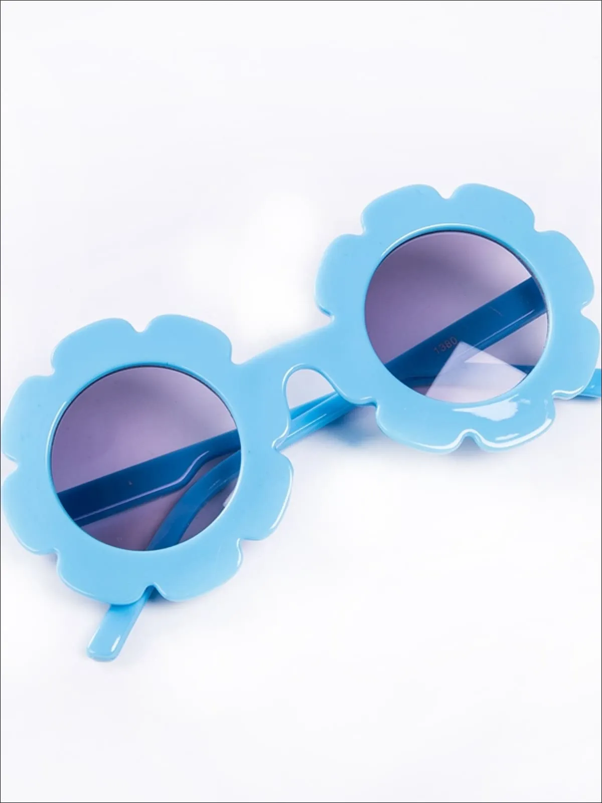 Girls UV Protected Round Flower Sunglasses
