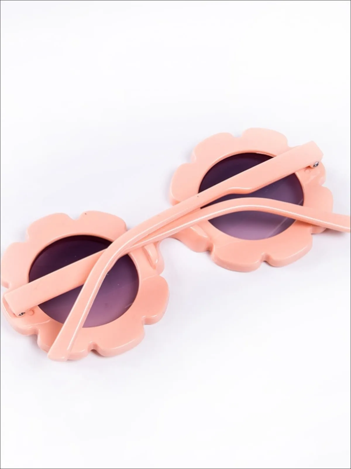 Girls UV Protected Round Flower Sunglasses