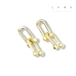 #GOLD2024 | 18K Golden Hardware Stud Earrings