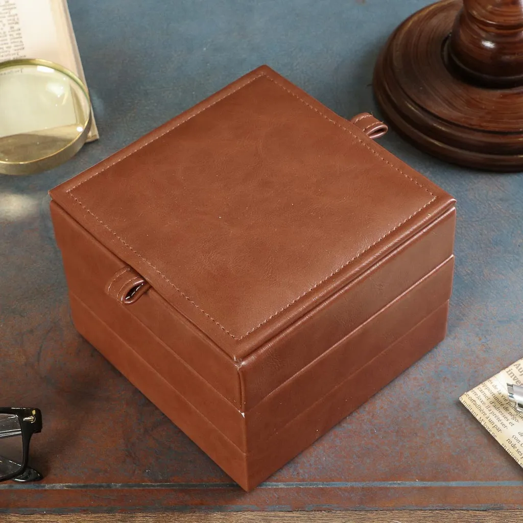 Groomsman Best Man Gift Butler Brown Stacked Accessories Store