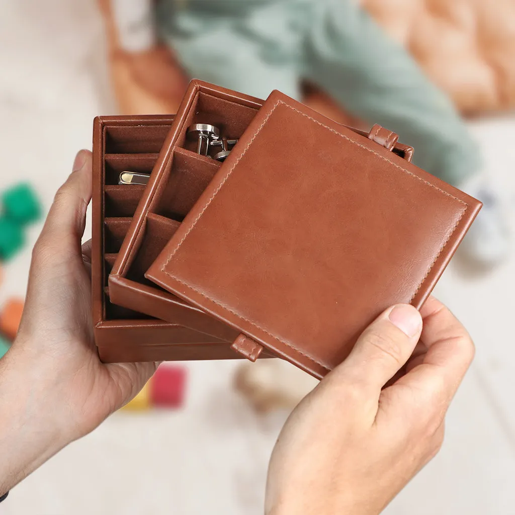 Groomsman Best Man Gift Butler Brown Stacked Accessories Store