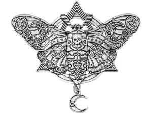 HAQUIL Vintage Moth Crescent Moon Hairpin Retro Vintage Decorative for Hair Accessory