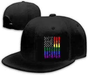 Horror Skull Hat Snapback Hat for Men Women Black Adjustable Classic Adult Baseball Cap Flat Bill Hip Hop Cap