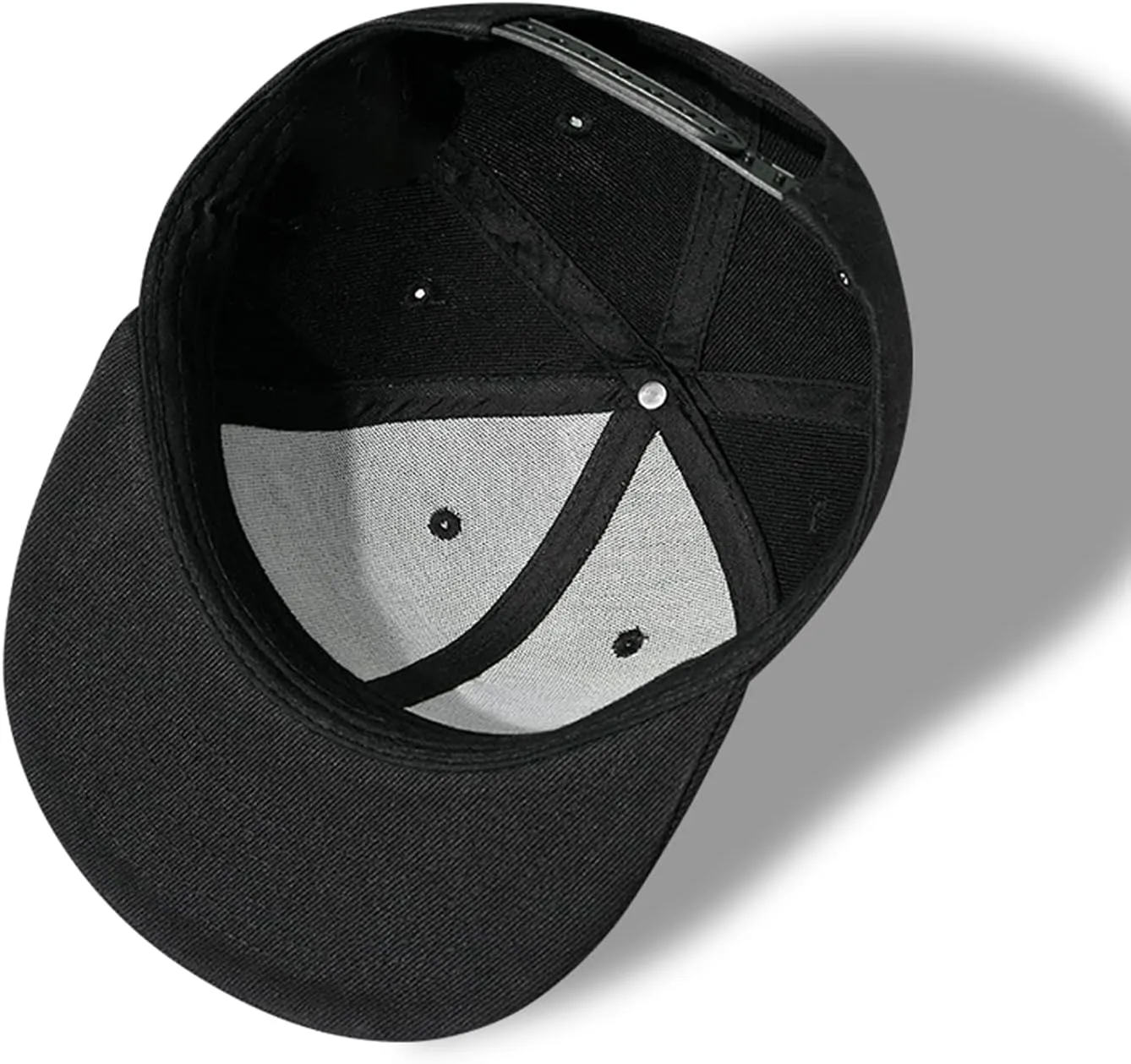 Horror Skull Hat Snapback Hat for Men Women Black Adjustable Classic Adult Baseball Cap Flat Bill Hip Hop Cap