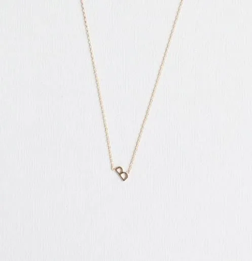 INITIAL GOLD NECKLACES