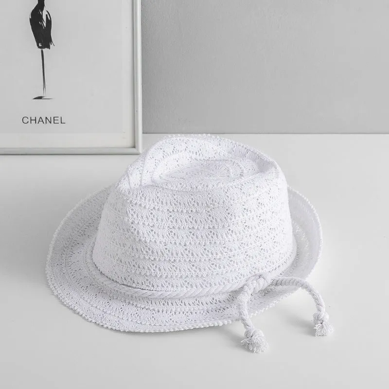 Italian Fedora Hats Summer Hat Sun Hat Lace Women's Summer