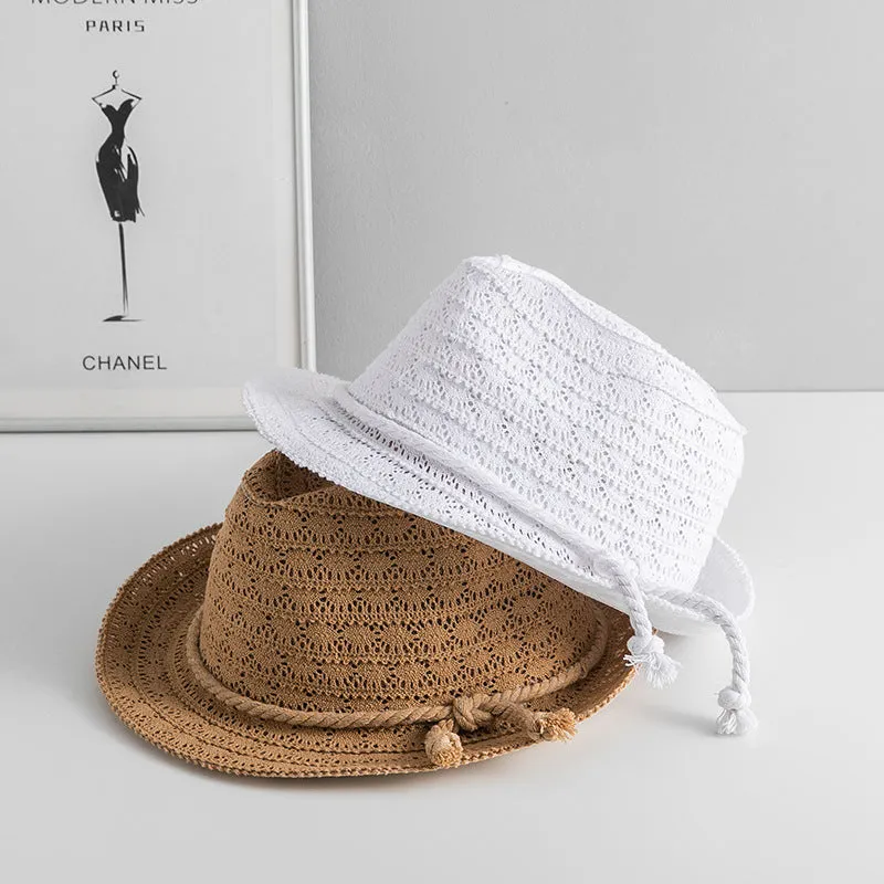Italian Fedora Hats Summer Hat Sun Hat Lace Women's Summer