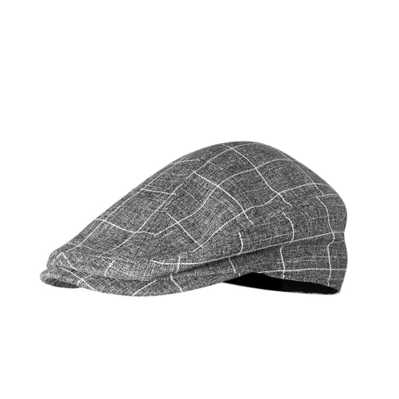 J&J Vintage Plaid Flat Cap