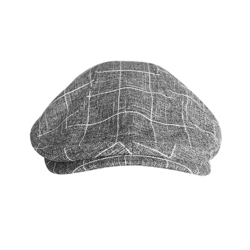 J&J Vintage Plaid Flat Cap