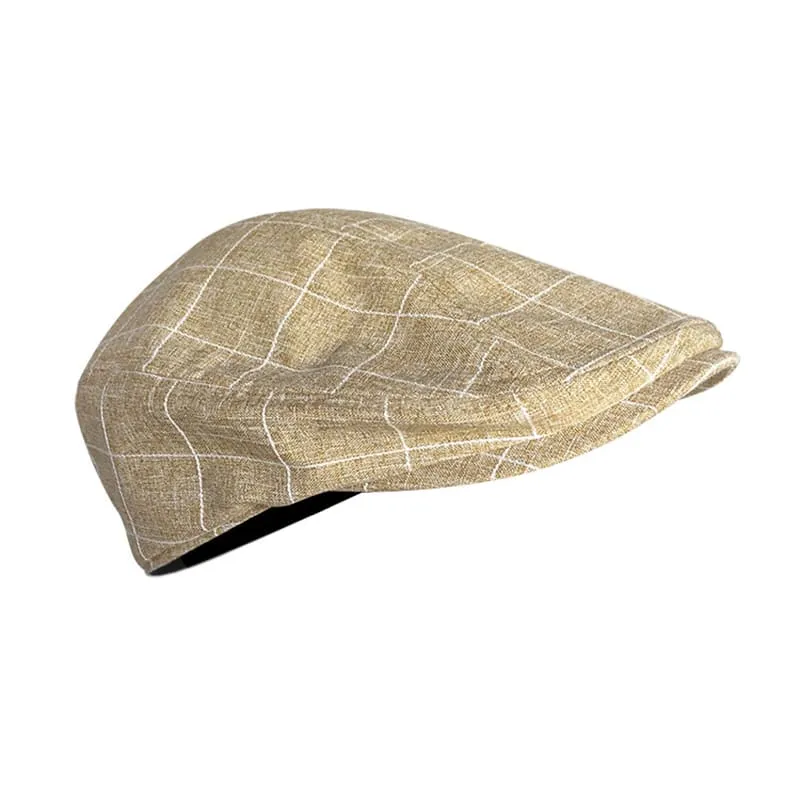 J&J Vintage Plaid Flat Cap