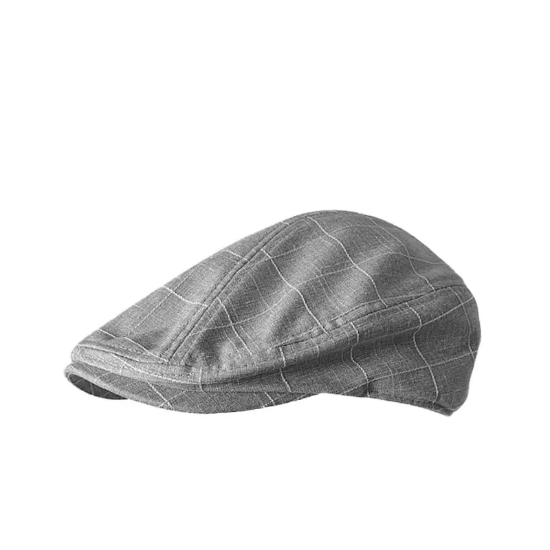 J&J Vintage Plaid Flat Cap