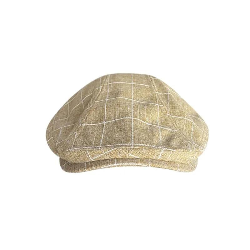 J&J Vintage Plaid Flat Cap