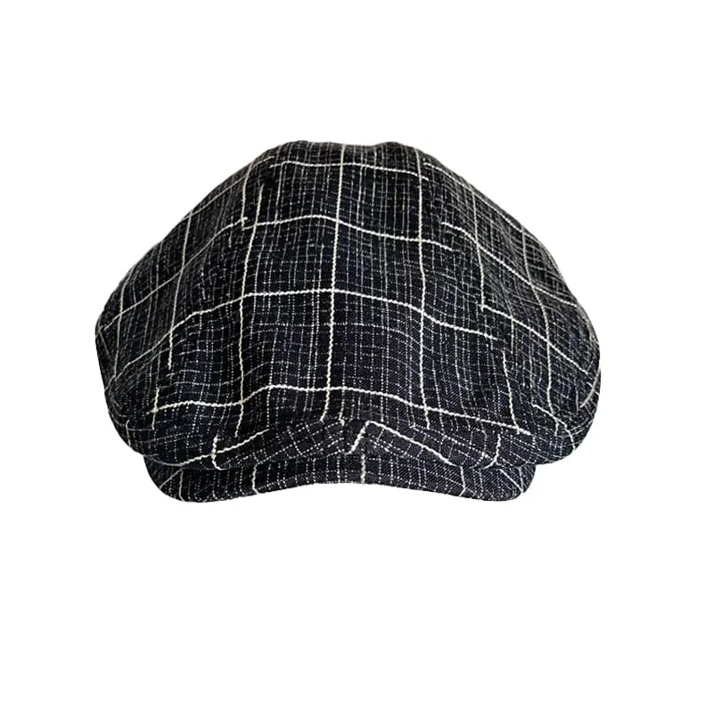 J&J Vintage Plaid Flat Cap