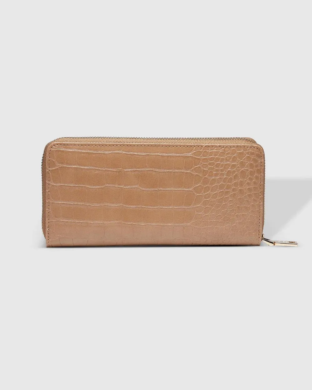JESSICA WALLET CROC CAMEL