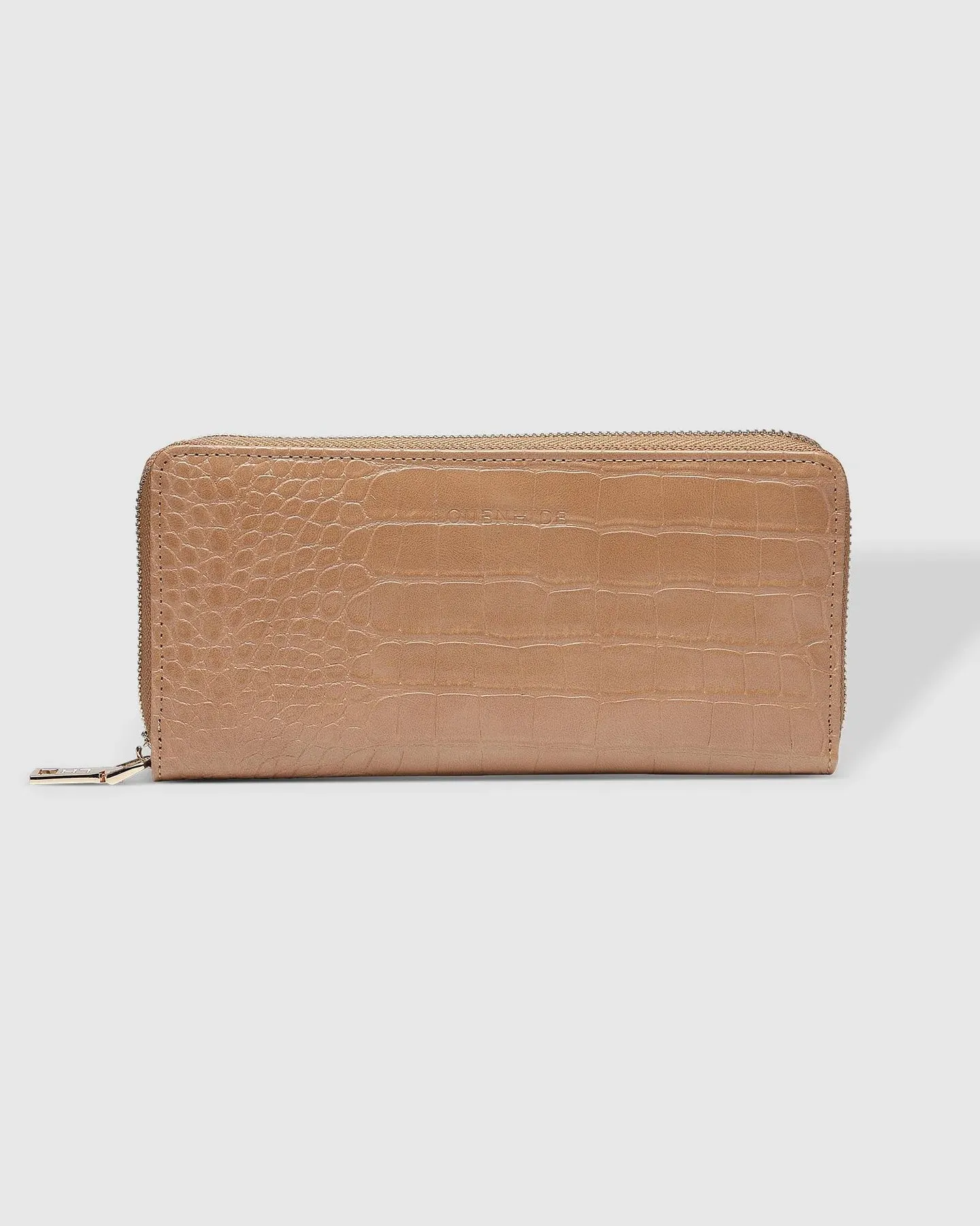 JESSICA WALLET CROC CAMEL