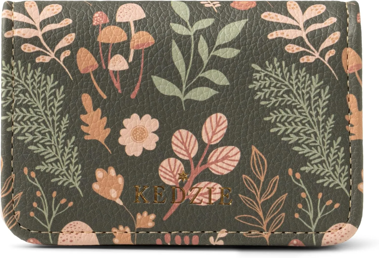KEDZIE Essentials Only Cash & Card Wallet Clutch In Vegan Leather with Snap Closure for Women