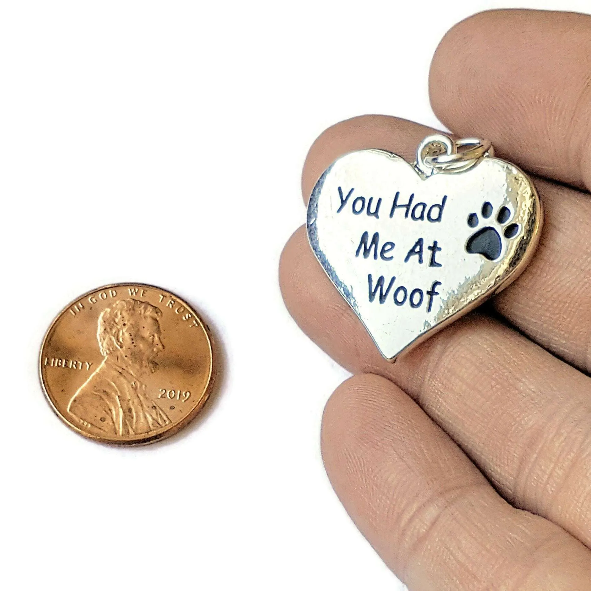 Large You Had Me at Woof Pendant