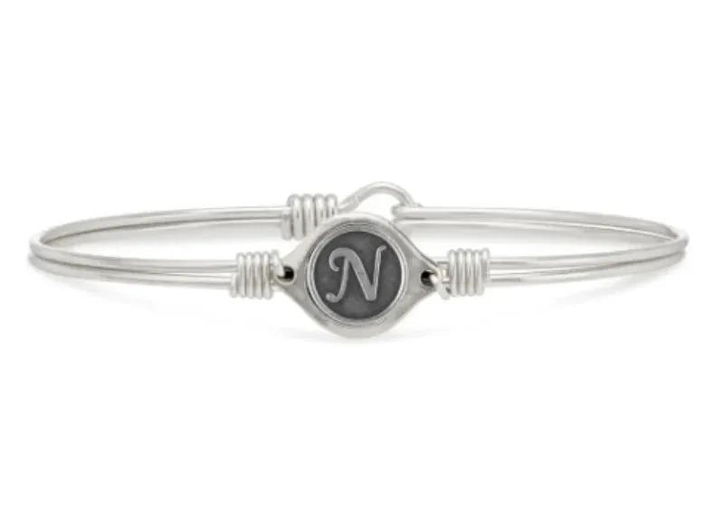 Luca & Danni "Leave Your Stamp" Initial Bangle Bracelets