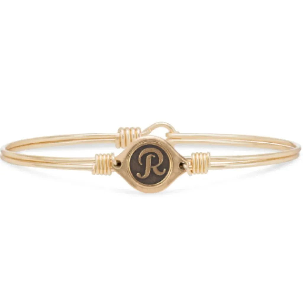 Luca & Danni "Leave Your Stamp" Initial Bangle Bracelets