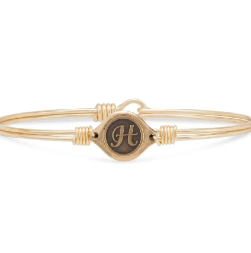 Luca & Danni "Leave Your Stamp" Initial Bangle Bracelets