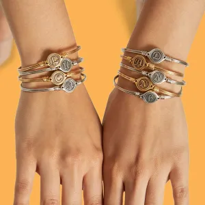 Luca & Danni "Leave Your Stamp" Initial Bangle Bracelets